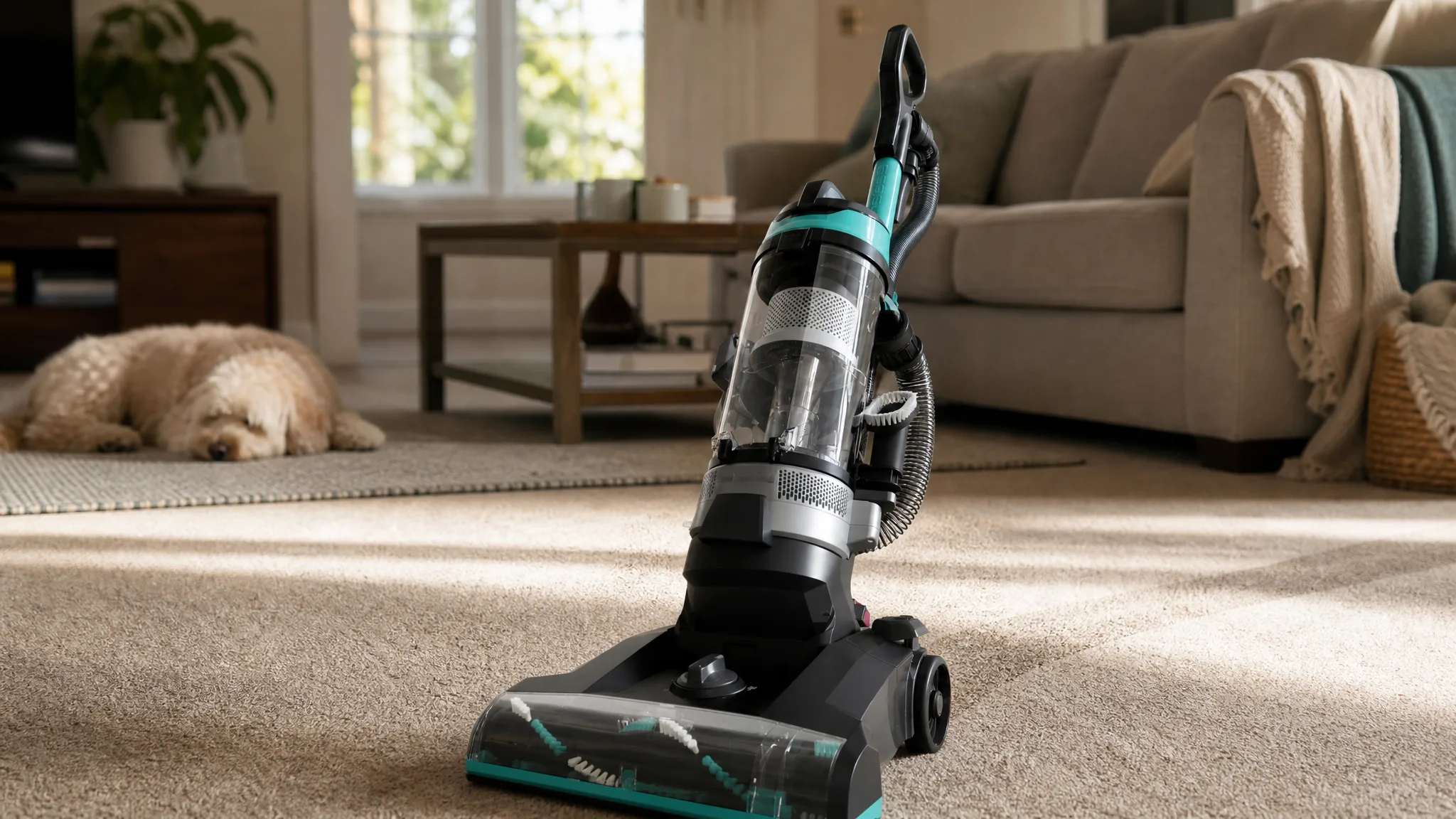 Bissell 2254 CleanView Swivel Rewind Review: Pet Hair After 6 Weeks
