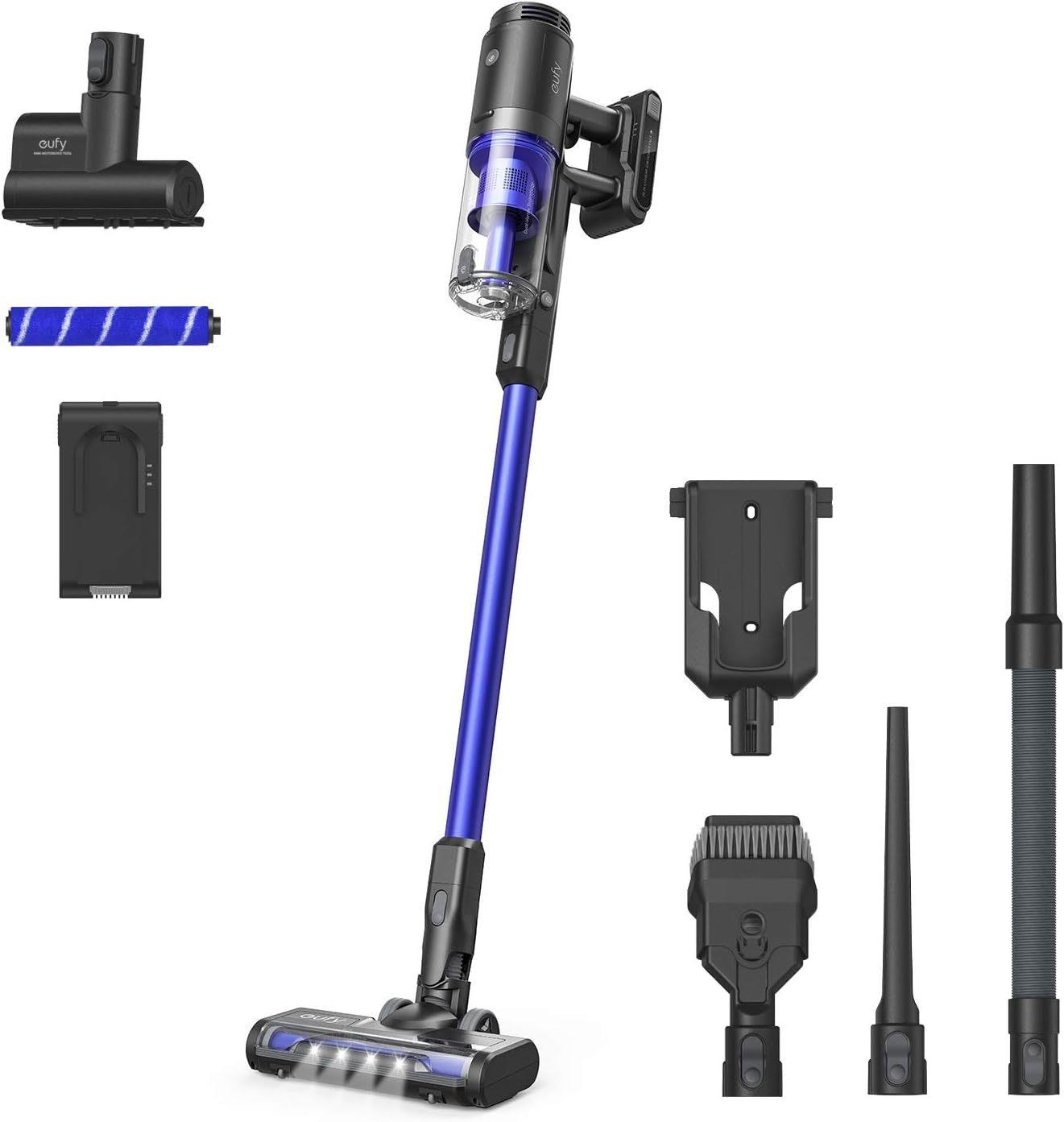 eufy by Anker, HomeVac S11 Infinity, Cordless Stick Vacuum Cleaner, Lightweight, Cordless, 120AW Suction Power, Additional Detachable Battery, Cleans Carpet to Hard Floor