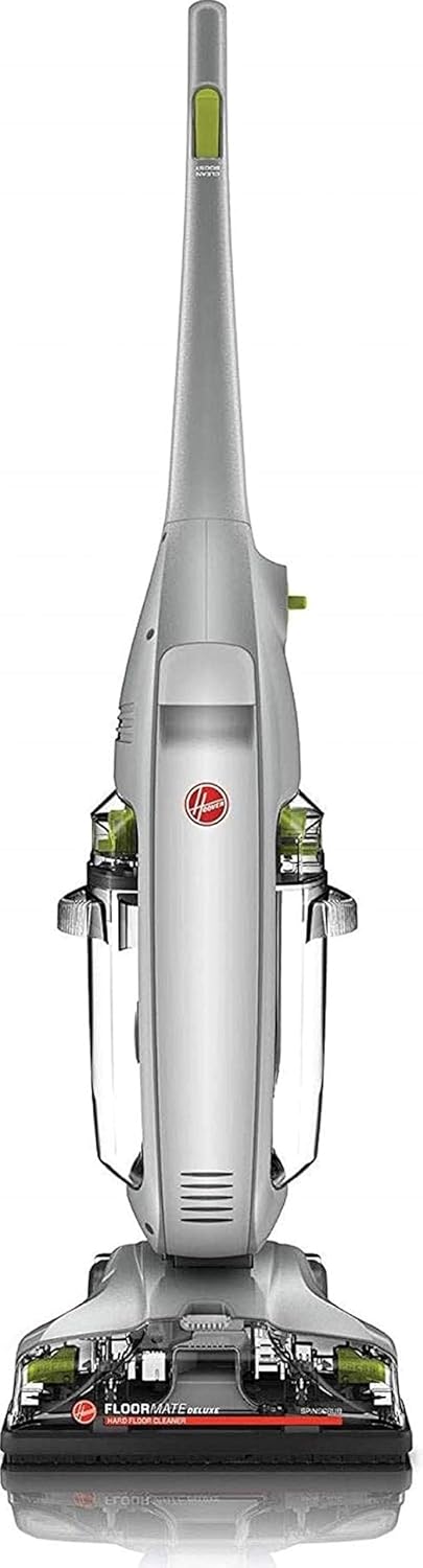 Hoover FloorMate Deluxe Hard Floor Cleaner Machine, Lightweight Cleaning Machine, Floor Scrubber with Spin Scrub Brushes, Wash and Dry Mode, Ideal for Hardwood, Vinyl, Tile, Laminate and More